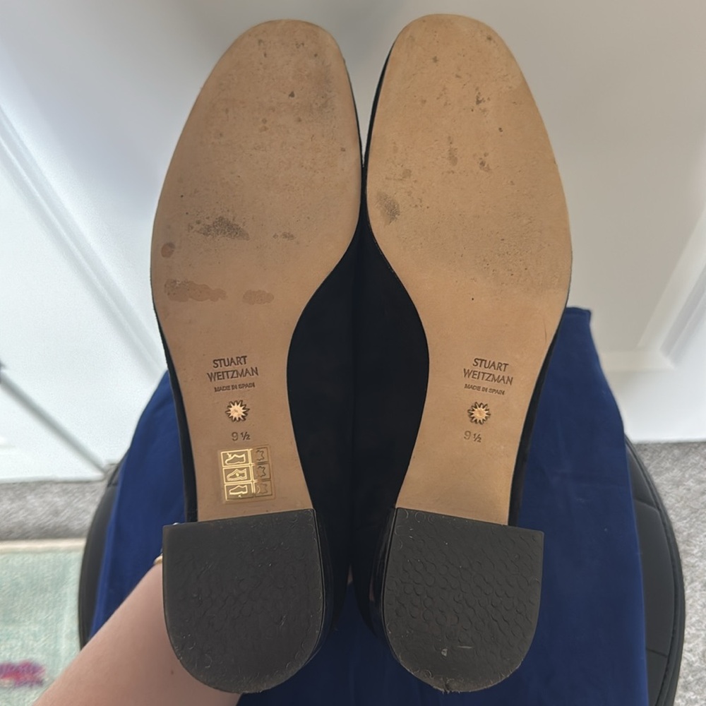 Stuart Weitzman Carmella Lucite Block Heel Suede … - image 6